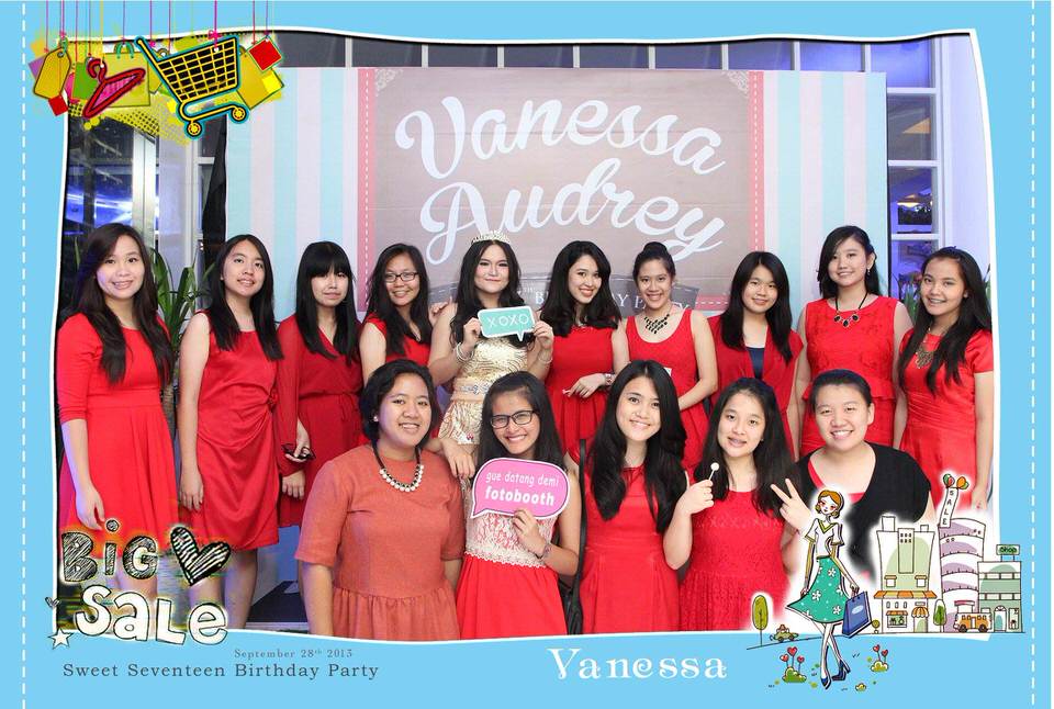 Photobooth ID Jakarta Birthday Vanessa Audrey sweet17th 1