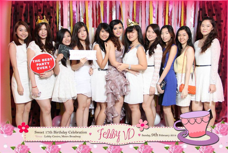 Photobooth ID Jakarta Febby VD Sweet17th Birthday Celebration