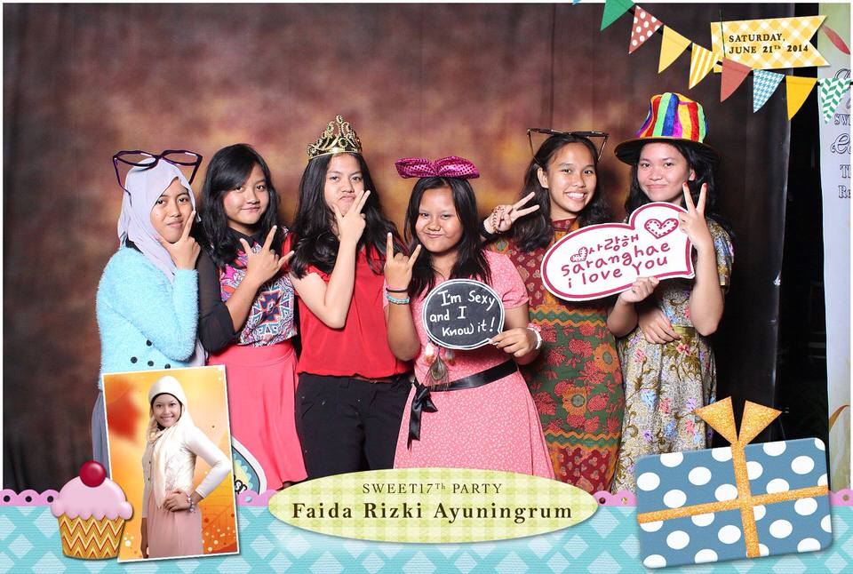 Photobooth ID Jakarta Faida Rizki Ayuningrum Sweet Seventeen 17th