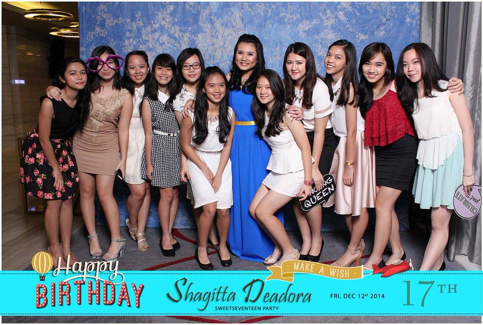 Photobooth ID Jakarta Birthday Shagitta Deadora Sweet Seventeen