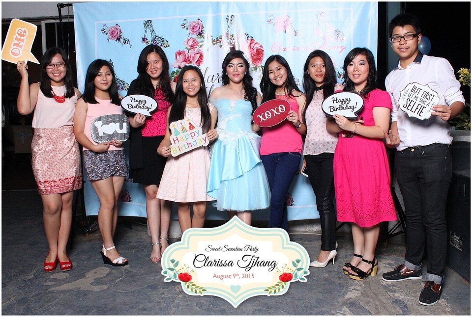 Photobooth ID Jakarta Clarissa Thang Birthday Sweet Seventeen Party