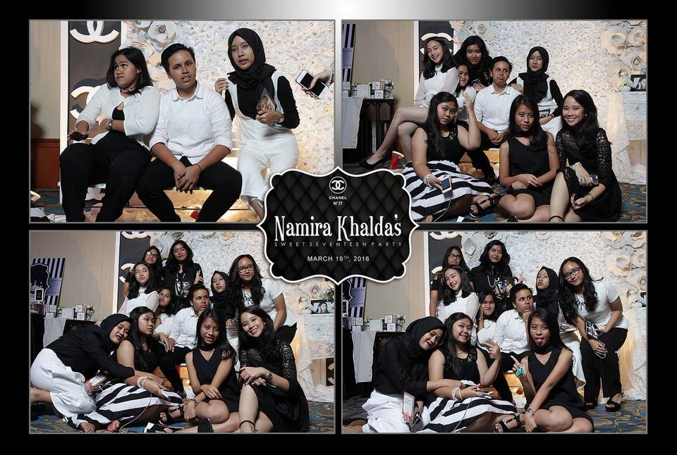 Photobooth ID Jakarta Birthday Namira Khaldas Sweet Seventeen Party