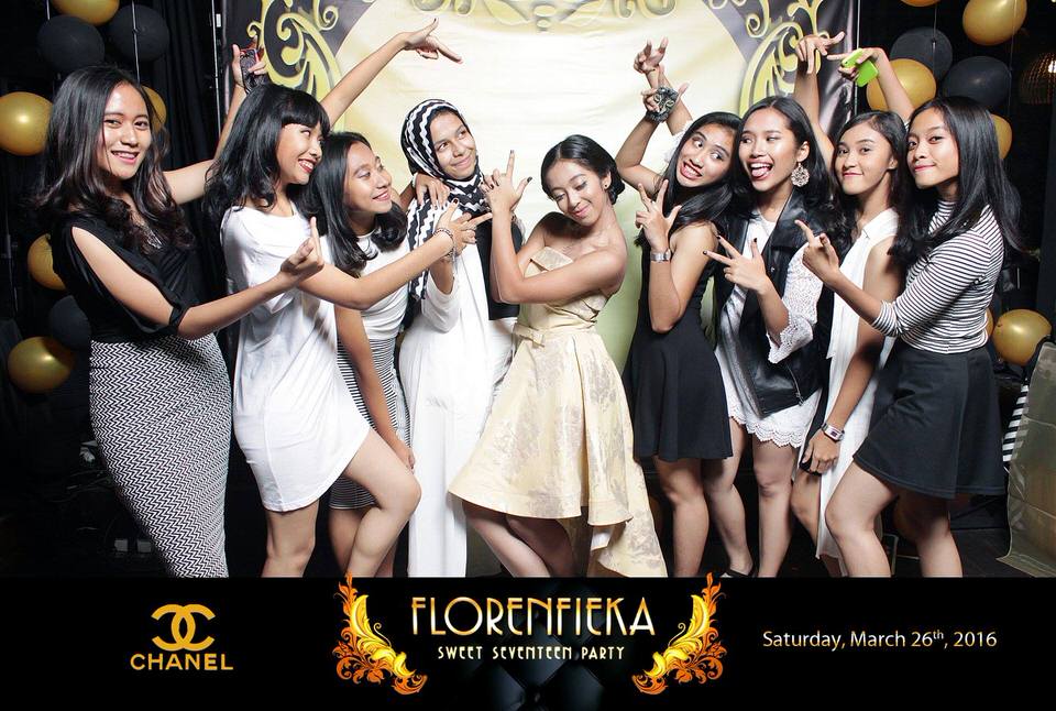 Photobooth ID Jakarta Florenfieka Sweet Seventeen Party