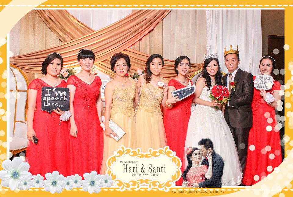 Photobooth ID Jakarta Wedding Hari Santi