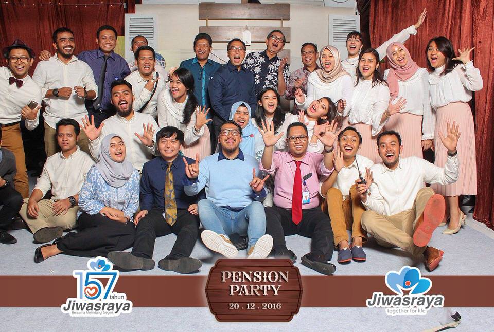 Photobooth ID Pension Party Jiwasraya