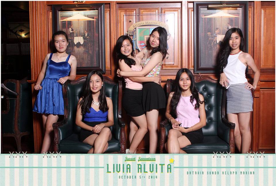 Photobooth Jakarta Birthday Livia Aluita Sweet Seventeen