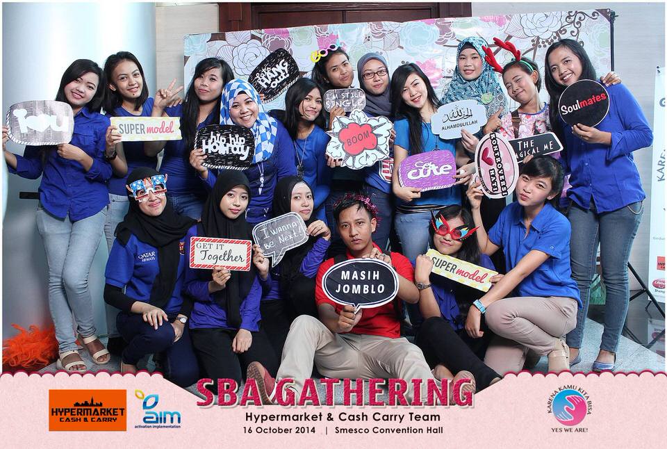 Photobooth Jakarta SBA Gathering Hpermarket And Cash Carry Team