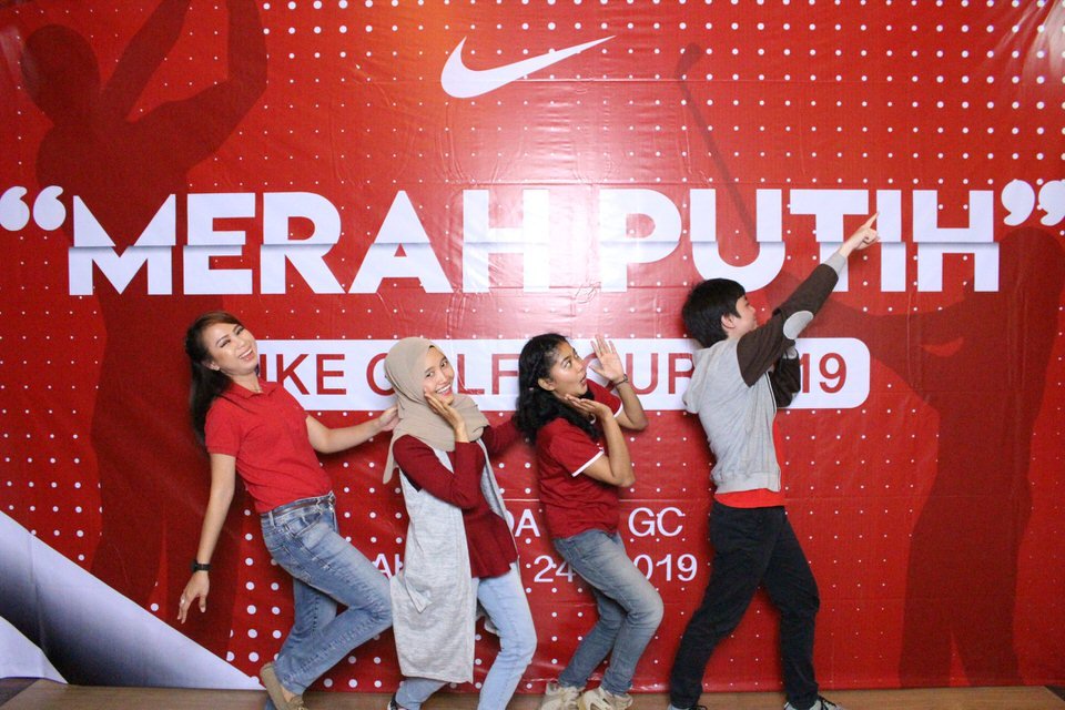 Photobooth Merah Putih Nike Golf Tour 2019 Kedaton Golf and Country Club Cikupa