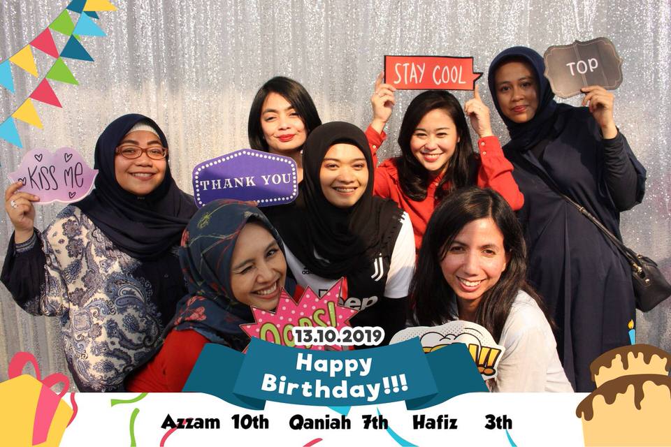 Photobooth Jakarta Happy Birthday Azam Hafiz Qaniah Komplek Pondok Polri Pondok Karya