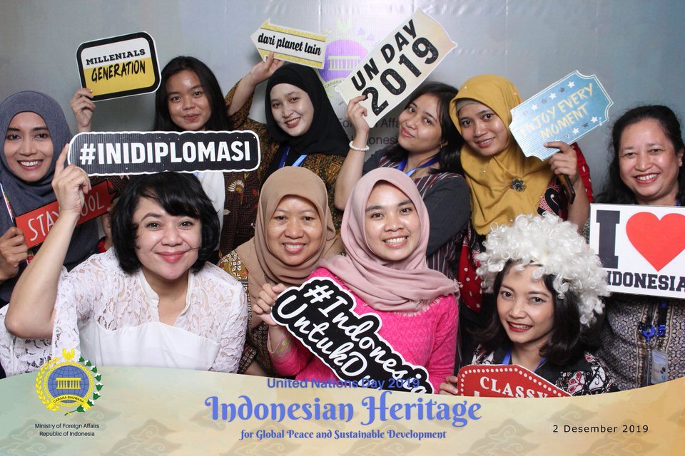 Photobooth Jakarta United Nations Day 2019 Indonesia Heritage Perpustakaan Nasional RI